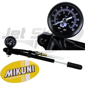 Mikuni Pop Off Popoff Pressure Gauge Tester Carburetor Needle Seat 30/60/100 PSI