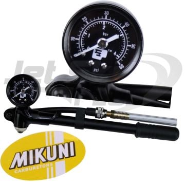 Mikuni Pop Off Popoff Pressure Gauge Tester Carburetor Needle Seat 0-60 PSI