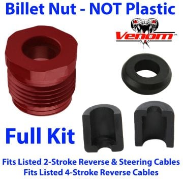 SeaDoo Billet Reverse Cable Lock Nut, Seal & Half Ring Kit 4-Tec RXP RXT GTI GTX