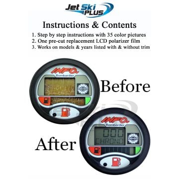 SeaDoo Repair Kit LCD Info Gauge Center Display MANY GSX GTX RX XP RFI DI LTD